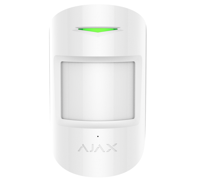 Бездротовий датчик руху та розбиття Ajax CombiProtect (білий)
