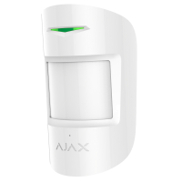 Бездротовий датчик руху та розбиття Ajax CombiProtect (білий)