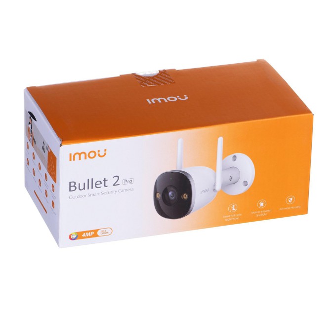 Wi-Fi відеокамера 4Мп IMOU IPC-F46FEP (2.8мм) (Bullet 2 Pro) купити.