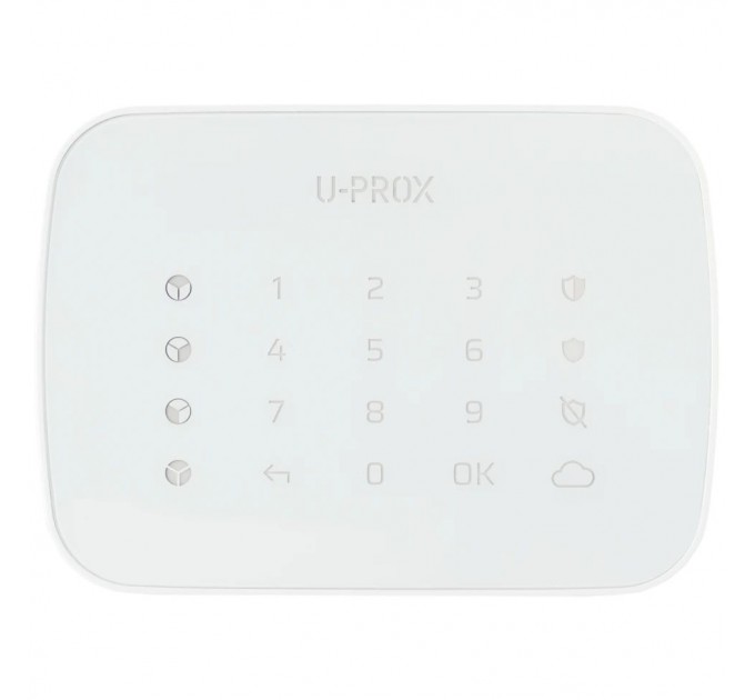 Бездротова сенсорна клавіатура для чотирьох груп U-Prox Keypad G4 White