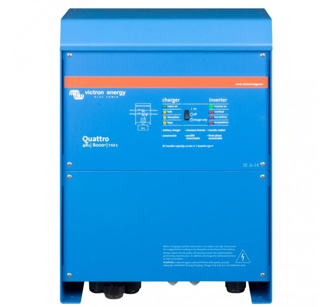 Інвертор VictronEnergy Quattro 48/15000/200-100/100 однофазний