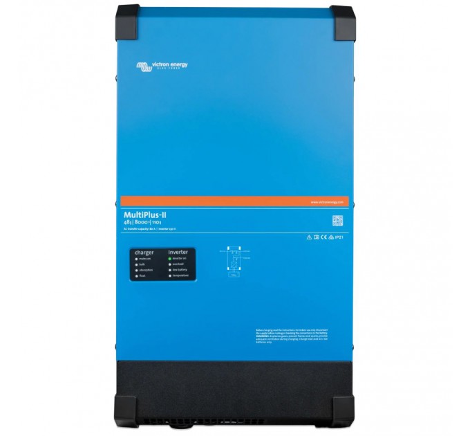 Інвертор VictronEnergy MultiPlus-II 48/8000/110-100 однофазний чиста синусоїда