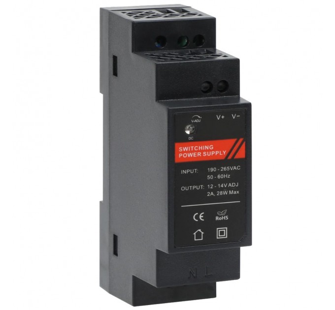 Блок живлення на DIN рейку DR12024-01 12V/2A