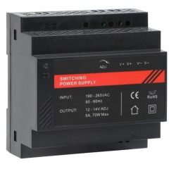 Блок живлення на DIN рейку DR12060-02 12V/5A