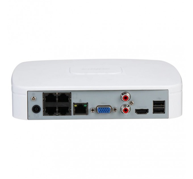 Відеореєстратор Dahua DHI-NVR2104-P-I2 4-канальний 1U 4PoE 1HDD WizSense