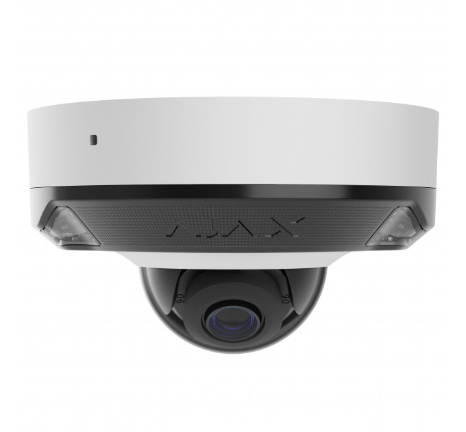 Проводная охранная IP-камера Ajax DomeCam Mini HL (8 Mp/4 mm) White (126275.214.WH1)