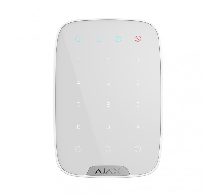 Беспроводная сенсорная клавиатура Ajax KeyPad White (38249.12.WH1) Беспроводная сенсорная клавиатура Ajax KeyPad White (38249.12.WH1)