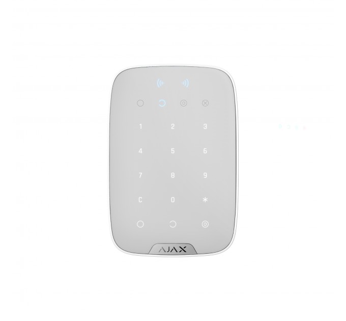Беспроводная сенсорная клавиатура Ajax KeyPad Plus White (38253.83.WH1) Беспроводная сенсорная клавиатура Ajax KeyPad Plus White (38253.83.WH1)