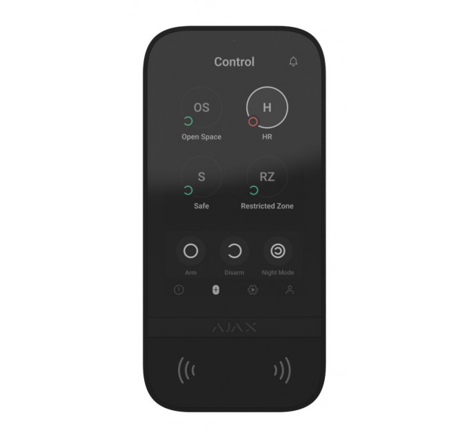 Беспроводная клавиатура с сенсорным экраном Ajax KeyPad TouchScreen Black (58454.148.BL1) Беспроводная клавиатура с сенсорным экраном Ajax KeyPad TouchScreen Black (58454.148.BL1)