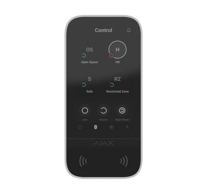 Беспроводная клавиатура с сенсорным экраном Ajax KeyPad TouchScreen White (58455.148.WH1) Беспроводная клавиатура с сенсорным экраном Ajax KeyPad TouchScreen White (58455.148.WH1)