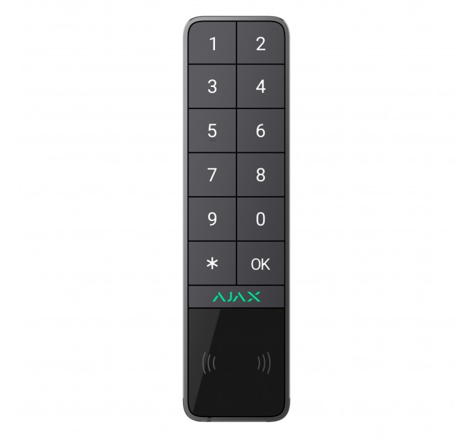 Беспроводная клавиатура Ajax KeyPad Outdoor Jeweller Graphite (99969.286.GP1) Беспроводная клавиатура Ajax KeyPad Outdoor Jeweller Graphite (99969.286.GP1)