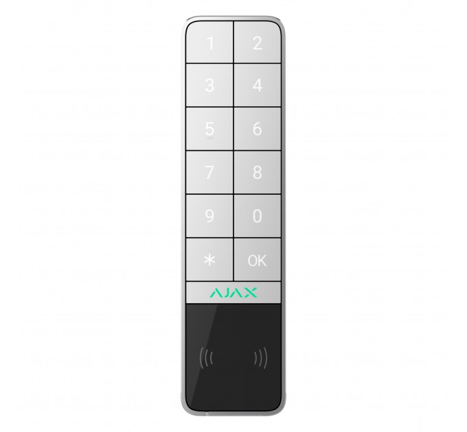 Беспроводная клавиатура Ajax KeyPad Outdoor Jeweller White (99967.286.WH1) Беспроводная клавиатура Ajax KeyPad Outdoor Jeweller White (99967.286.WH1)