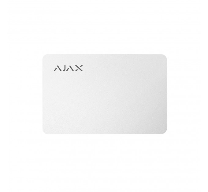 Карта для управления охранной системой Ajax Pass 10 шт. White (38222.89.WH) Карта для управления охранной системой Ajax Pass 10 шт. White (38222.89.WH)