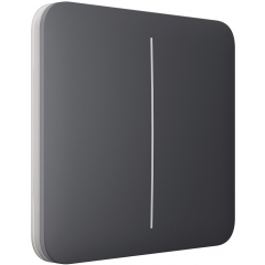Выключатель Ajax LightSwitch 2-клавишный Graphite Выключатель Ajax LightSwitch 2-клавишный Graphite