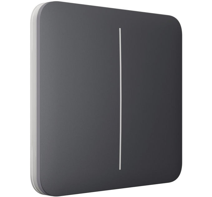Выключатель Ajax LightSwitch 2-клавишный Graphite Выключатель Ajax LightSwitch 2-клавишный Graphite