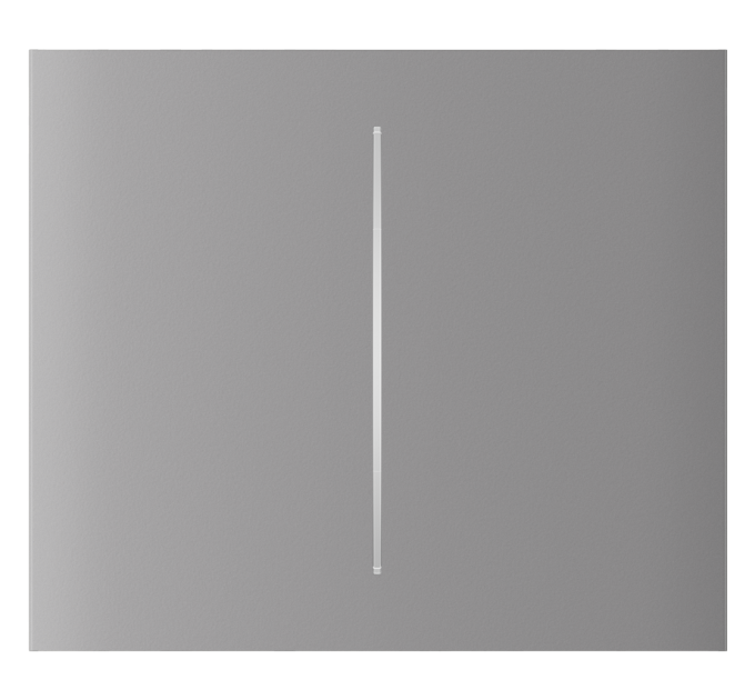 Центральная кнопка для двухклавишного выключателя Ajax CenterButton (2-gang) vertical Fog (83444.140.FG)