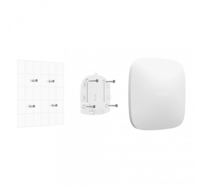 Крепежная панель Ajax SmartBracket для Hub White (9627.01.WH) Крепежная панель Ajax SmartBracket для Hub White (9627.01.WH)