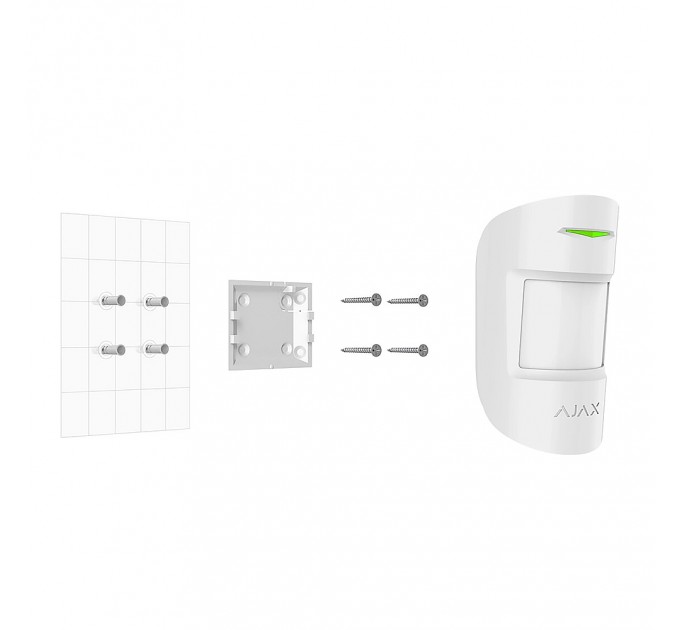 Крепежная панель Ajax SmartBracket для MotionProtect, CombiProtect Black (9637.09.BL) Крепежная панель Ajax SmartBracket для MotionProtect, CombiProtect Black (9637.09.BL)