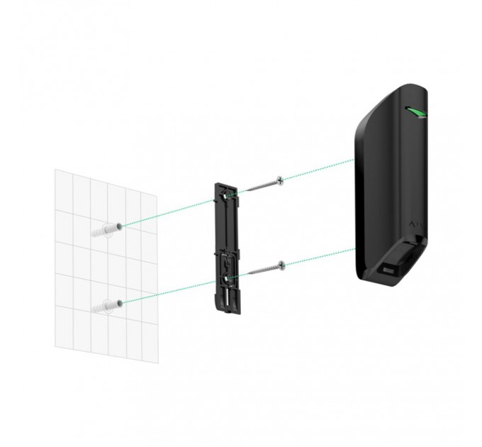 Крепежная панель SmartBracket для MotionProtect Curtain черная Ajax Black (21673.36.BL) Крепежная панель SmartBracket для MotionProtect Curtain черная Ajax Black (21673.36.BL)