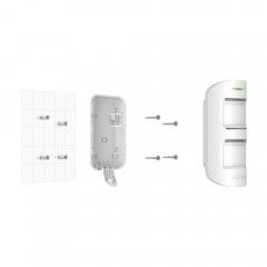 Крепежная панель Ajax SmartBracket для MotionProtect Outdoor белая (21675.33.WH) Крепежная панель Ajax SmartBracket для MotionProtect Outdoor белая (21675.33.WH)