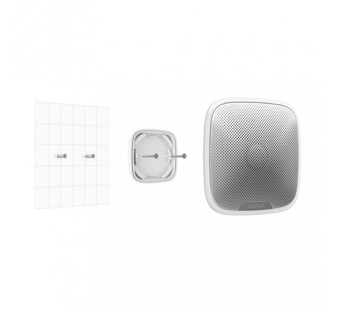 Крепежная панель Ajax SmartBracket для StreetSiren White (9679.07. WH) Крепежная панель Ajax SmartBracket для StreetSiren White (9679.07. WH)