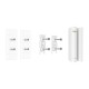 Крепежная панель SmartBracket Ajax SmartBracket для большого магнита датчкика DoorProtect White