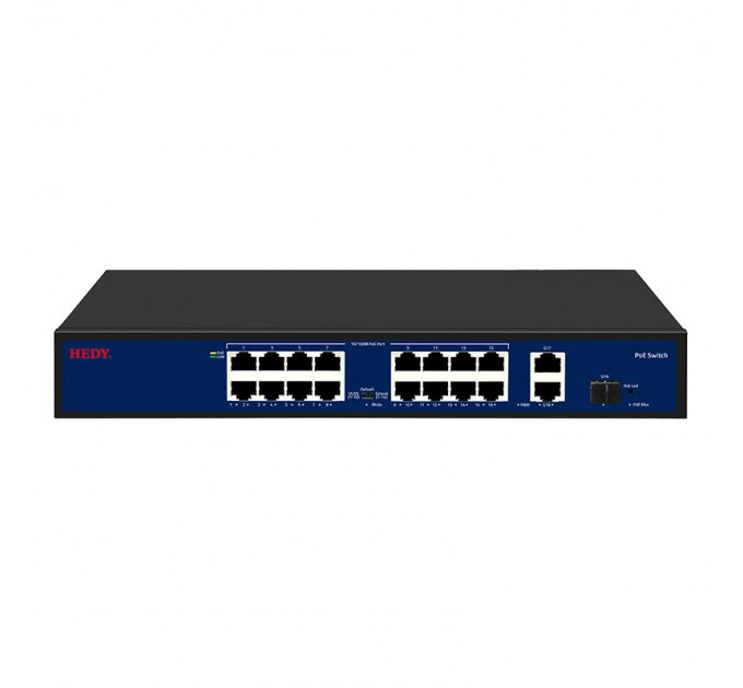 Комутатор 19 портів некерований Hedy HN16H2G1S-200-V1 16+2+1SFP