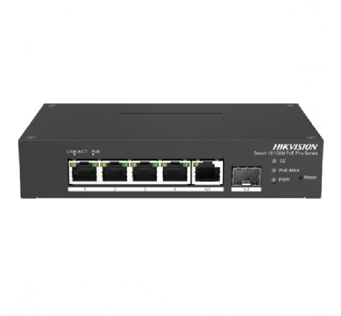 Комутатор 6 портів керований Hikvision DS-3T1306P-SI/HS PoE