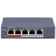 Комутатор 5 портів некерований Hikvision DS-3E0105P-E/M(C) POE