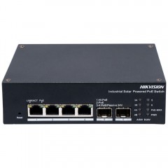 Комутатор 4 порти керований Hikvision DS-3T1506HP-EI-UPS PoE Комутатор 4 порти керований Hikvision DS-3T1506HP-EI-UPS PoE