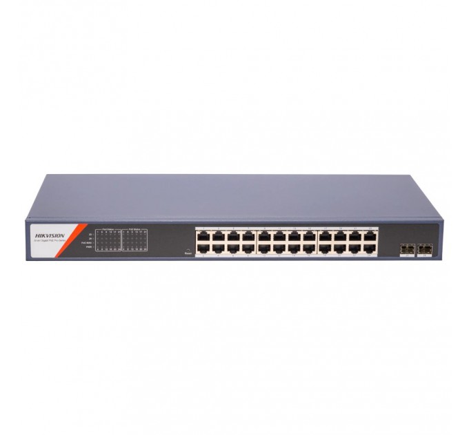 Комутатор 24 порти керований Hikvision DS-3E1526P-SI-24P2F Комутатор 24 порти керований Hikvision DS-3E1526P-SI-24P2F