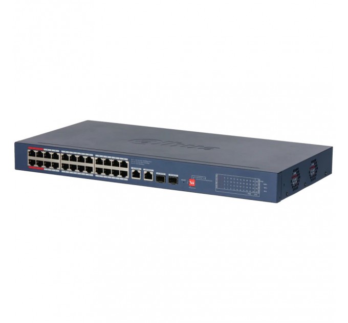 Комутатор 26 портів керований Dahua DH-CS4228-24GT-375 PoE