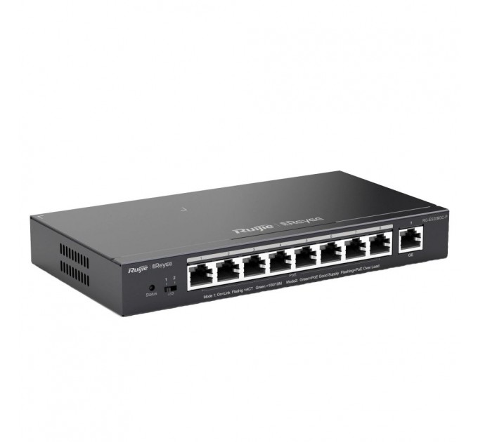 Комутатор 9 портів керований Ruijie RG-ES209GC-P POE