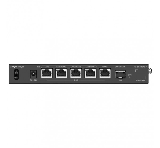 Маршрутизатор Ruijie Reyee RG-EG406XS-P 6-портовий PoE з хмарним керуванням