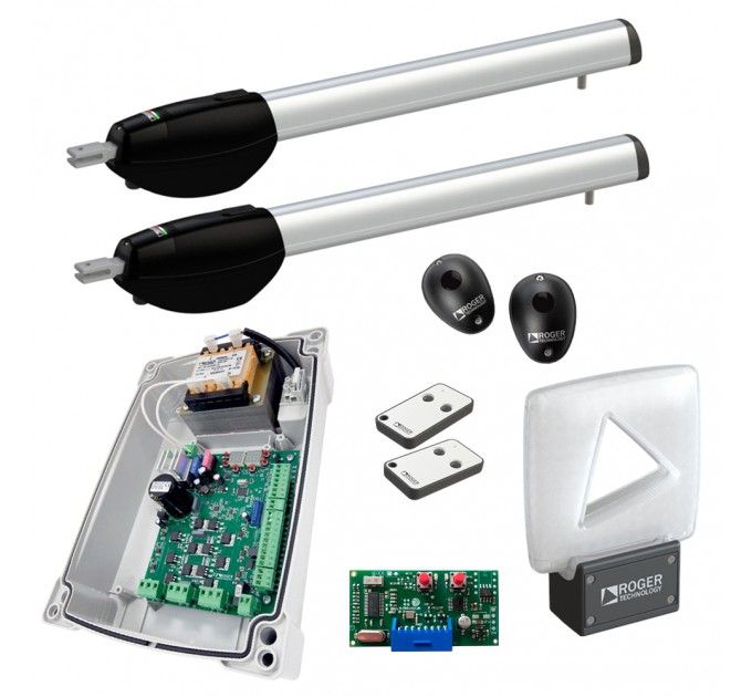 Комплект автоматики для розпашних воріт Roger KIT BE20/410 Комплект автоматики для розпашних воріт Roger KIT BE20/410