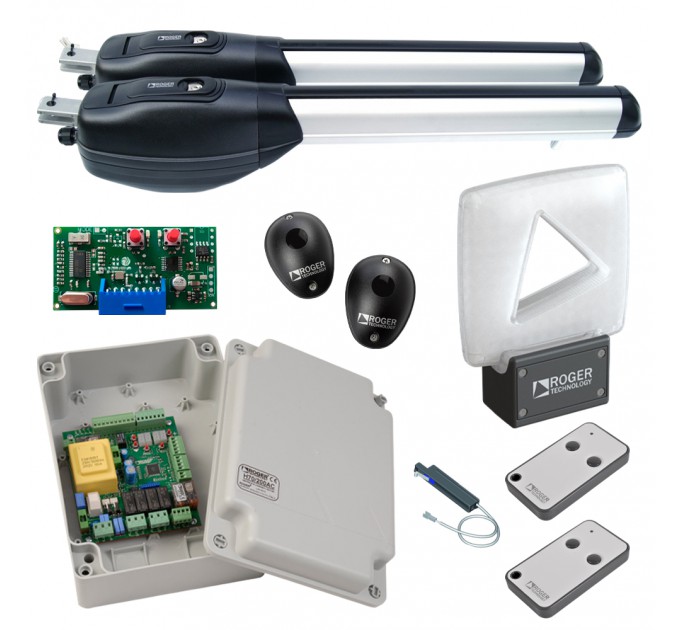 Комплект автоматики для розпашних воріт Roger KIT R20/510 Комплект автоматики для розпашних воріт Roger KIT R20/510