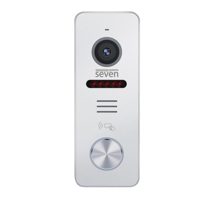 Виклична панель домофону з вбудованим зчитувачем карток MIFARE SEVEN CP-7503F RFID white