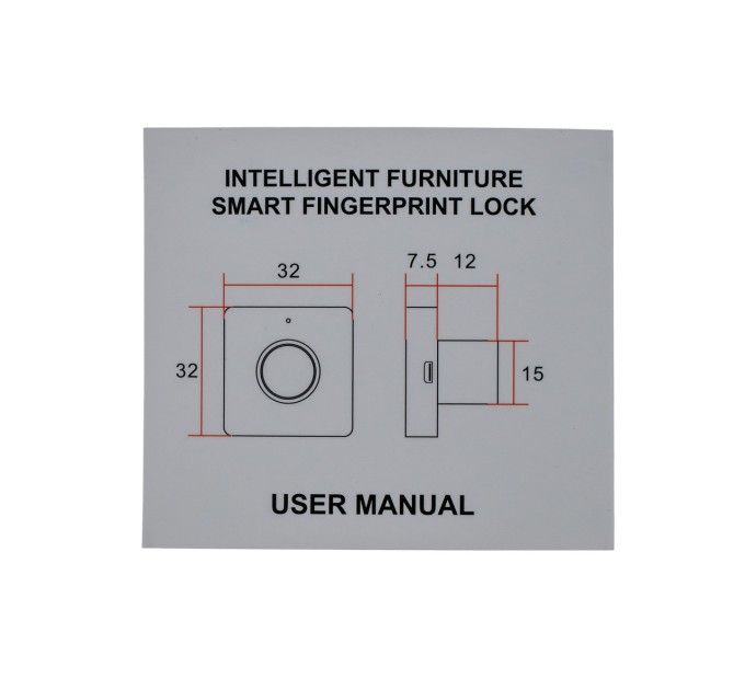 Меблевий біометричний замок SEVEN LOCK F-08