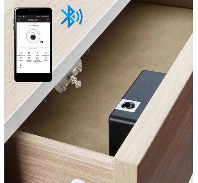 Меблевий RFID замок SEVEN LOCK SL-7733B Bluetooth