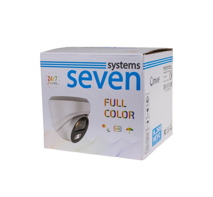 IP-відеокамера 2 Мп Full Color вулична/внутрішня SEVEN IP-7212PA-FC 2,8 мм