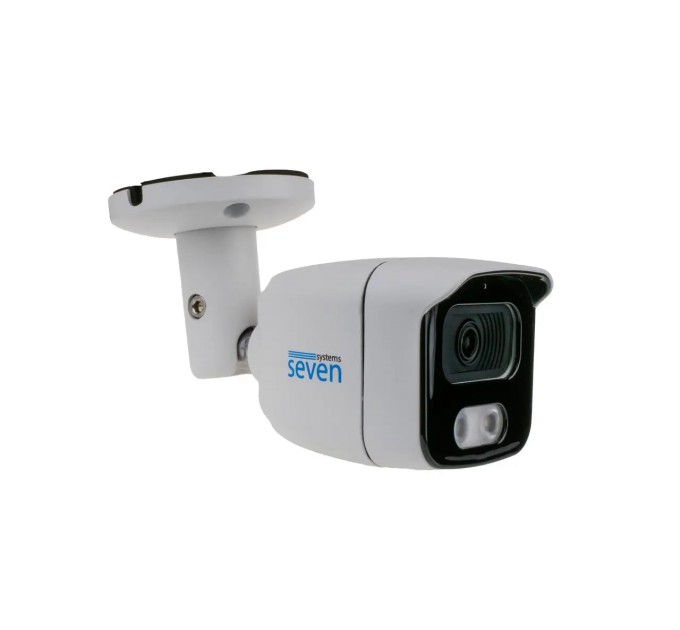 Комплект відеоспостереження на 5 циліндричних 5 Мп FULL COLOR IP-камери SEVEN IP-7225W5FC-5MP