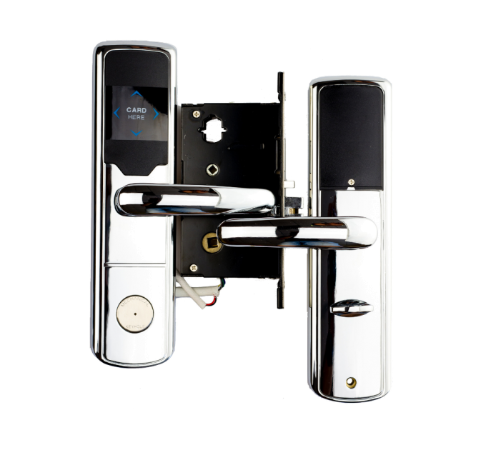 Електронний RFID замок для готелів та хостелів SEVEN LOCK SL-7731 silver