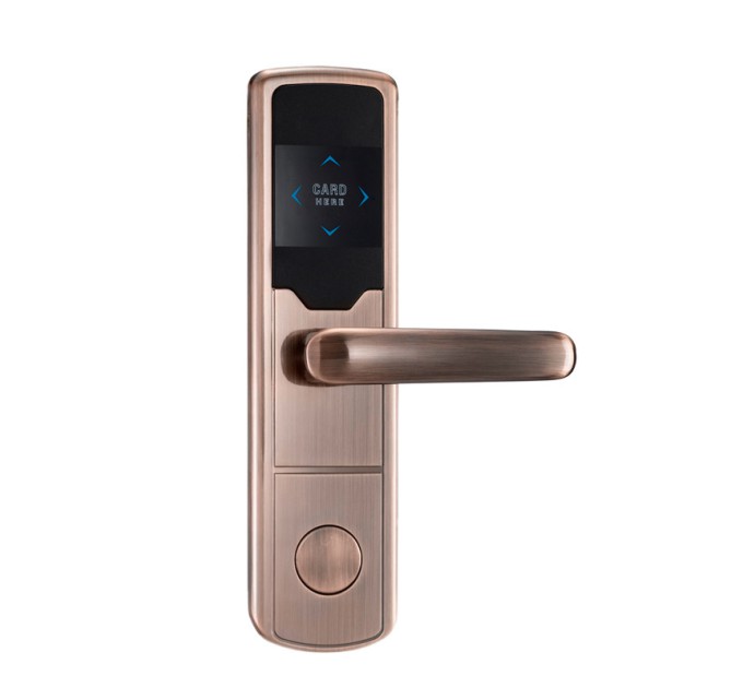 Електронний RFID замок для готелів та офісів SEVEN LOCK SL-7731 bronze