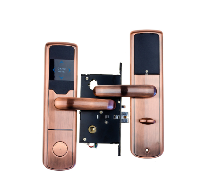 Електронний RFID замок для готелів та офісів SEVEN LOCK SL-7731 bronze