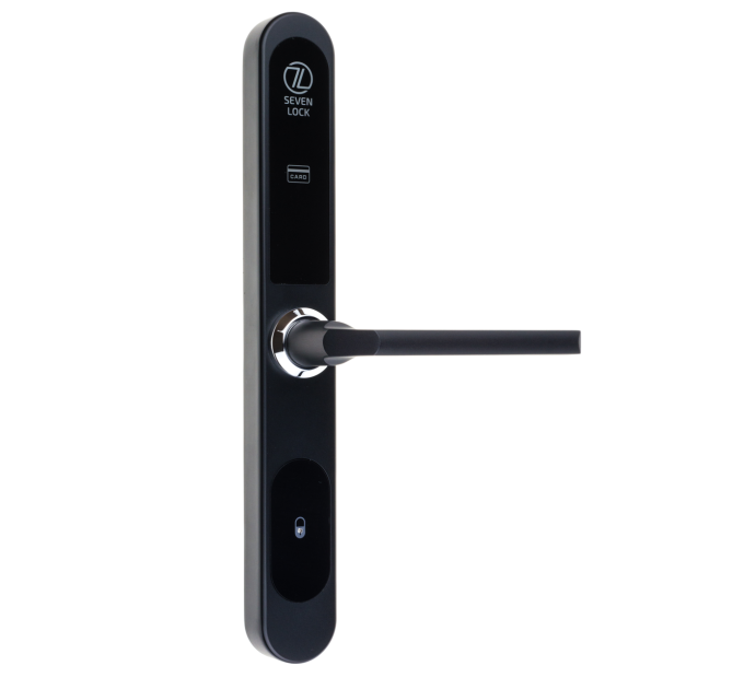 Електронний RFID замок для офісів SEVEN LOCK SL-7737S black ID MF