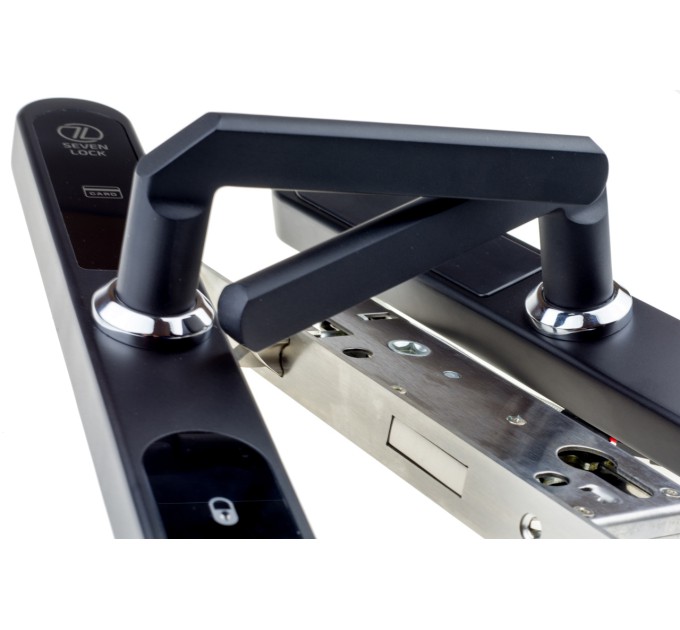 Електронний RFID замок для офісів SEVEN LOCK SL-7737S black ID MF