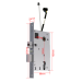 Розумний дверний замок SEVEN LOCK SL-7735B silver