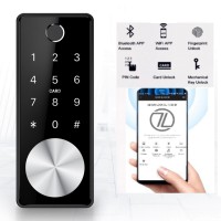 Розумний дверний біометричний замок SEVEN LOCK SL-7736BF black