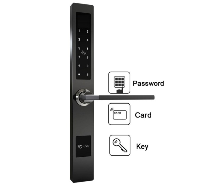 Розумний дверний замок SEVEN LOCK SL-7732B black