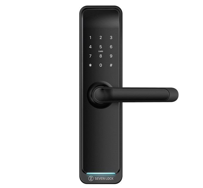Розумний дверний замок SEVEN LOCK SL-7767B black
